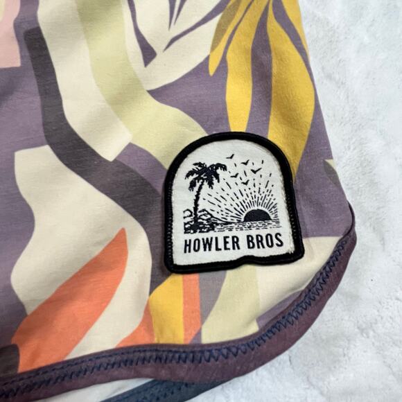 HOWLER BROTHERS Bruja Board Shorts Stretch Quick Dry Mens Size 40 Floral Print - Picture 2 of 7